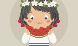 女生头像吃瓜手绘,手绘女生头像中的吃瓜瞬间